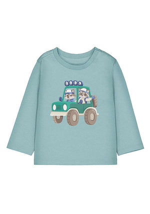 Mayoral Baby Boy Jeep Long Sleeve Top, Green