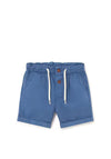 Mayoral Baby Boy Relaxed Linen Short, Navy