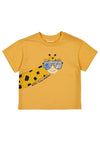 Mayoral Baby Boy Giraffe Print Short Sleeve Tee, Yellow