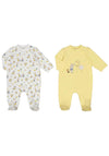 Mayoral Baby Boy Set Of Two Rabbit Babygrows, Yellow