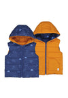 Mayoral Baby Boy Reversible Padded Gilet, Yolk