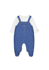 Mayoral Baby Boy Long Sleeve Romper, Blue