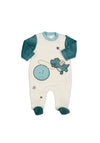 Mayoral Baby Boy Set Of 2 Velour Space Sleepsuits, Glacier Blue
