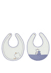 Mayoral Baby Boy Set Of Two Bibs, Winterblue
