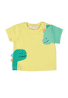Mayoral Baby Boy Dino Short Sleeve Tee, Yellow
