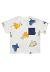 Mayoral Baby Boy Pocket Short Sleeve Tee, Off White