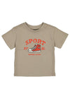 Mayoral Baby Boy College League Short Sleeve Tee, Beige