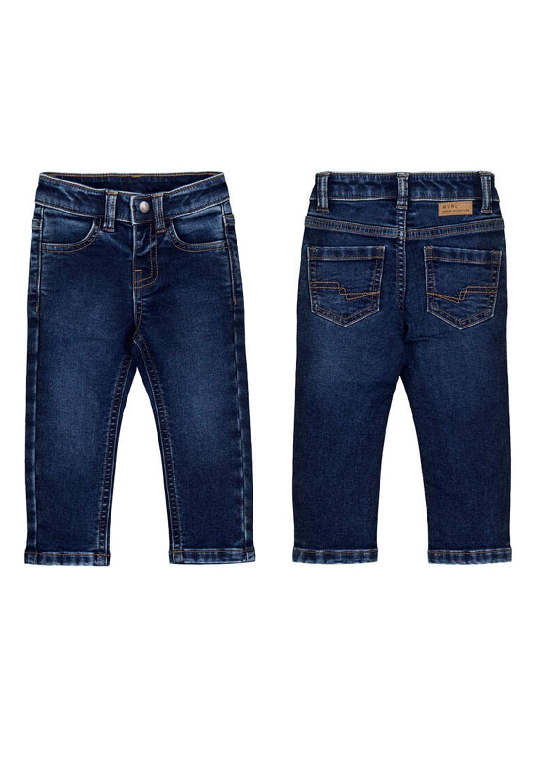 Mayoral Baby Boy Slim Denim Jean, Dark Blue