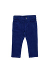 Mayoral Baby Boy Slim Fit Cord Trousers, Blue
