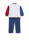 Mayoral Baby Boy Sweater and Denim Jean Set, Grey Multi