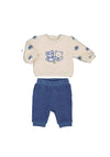Mayoral Baby Boy Four Piece Teddy Set, Blue
