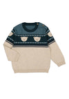 Mayoral Baby Boy Jacquard Knit Jumper, Green