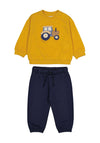 Mayoral Baby Boy Tractor Tracksuit, Yellow