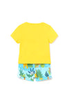 Mayoral Baby Boy Animal Print Tee and Short Set, Yellow
