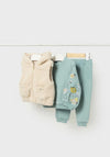 Mayoral Baby Girl 3 Piece Floral Detail Tracksuit, Green