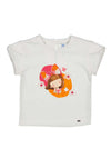 Mayoral Baby Girl Bow Print Short Sleeve Tee, White