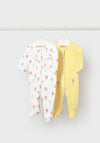 Mayoral Baby Girl Hot Air Balloon Sleepsuit Set, Yellow