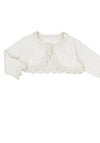 Mayoral Baby Girl Knit Bolero Cardigan, Cream