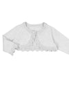 Mayoral Baby Girl Knit Bolero Cardigan, White