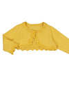 Mayoral Baby Girl Knit Bolero Cardigan, Yellow