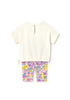 Mayoral Baby Girl Be Kind Top and Legging Set, Lilac