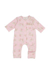 Mayoral Baby Girl Bunny Long Sleeve Romper, Pink