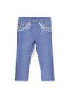 Mayoral Baby Girl Denim Look Legging, Blue
