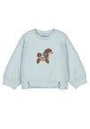 Mayoral Baby Girl Long Sleeve Poodle Sweater, Green