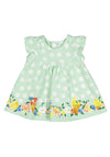 Mayoral Baby Girl Polka Dot Sun Dress, Green