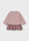 Mayoral Baby Girl Floral Long Sleeve Sweater Dress, Pink