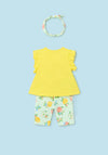 Mayoral Baby Girl Duck 3 Piece Set, Yellow