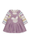 Mayoral Baby Girl Cord Dungaree Dress, Purple