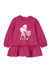 Mayoral Baby Girl Scooter Long Sleeve Dress, Pink