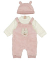 Mayoral Baby Girl Fleece Romper with Hat, Pink