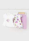 Mayoral Baby Girl Floral 3 Piece Set, White Multi