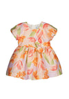 Mayoral Baby Girl Linen Floral Dress, Orange