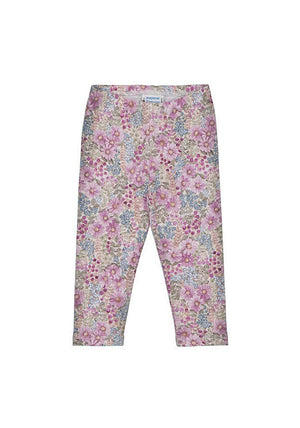 Mayoral Baby Girl Floral Print Legging, Purple Multi