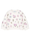 Mayoral Baby Girl Long Sleeve Floral Sweater, Off White