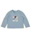 Mayoral Baby Girl Floral Long Sleeve Top, Blue