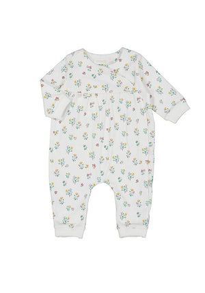 Mayoral Baby Girl Floral Onesie, Green