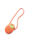 Mayoral Baby Girl Frill Sleeve Dress and Bag Set, Orange