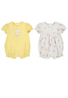 Mayoral Baby Girl Hot Air Balloon Romper Set, Yellow