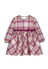 Mayoral Baby Girl Long Sleeve Plaid Dress, Pink Multi