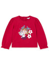 Mayoral Baby Girl Floral Long Sleeve Top, Red