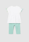 Mayoral Baby Girl Parrot Top and Legging Set, Blue