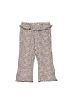 Mayoral Baby Girl Print Ribbed Flare Legging, Brown