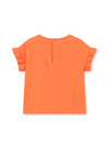 Mayoral Baby Girl Cactus Short Sleeve Tee, Orange