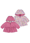 Mayoral Baby Girl Reversible Windbreaker Jacket, Pink Multi