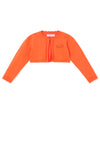 Mayoral Baby Girl Long Sleeve Bolero Knit Cardigan, Orange