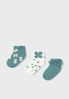 Mayoral Girl 3 Pack of Socks, Green
